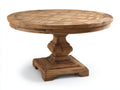 Tavolo da giardino - Teak - 125x125x76 cm - Marrone naturale - Stile rustico classico
