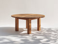 Tavolo da giardino - Teak - 130x130x75 cm - Marrone naturale - Stile naturale