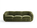 Divani a 3 posti - Velluto-Legno - 225 x 100 x 80 cm - Verde oliva - Stile contemporaneo