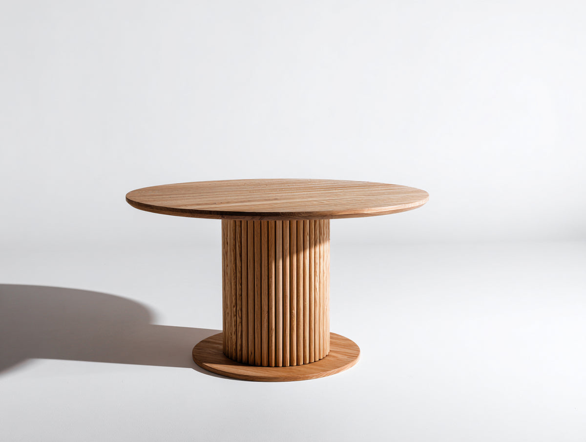 Tavolo da giardino - Teak - 120x120x75 cm - Marrone naturale - Stile contemporaneo