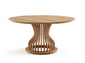 Tavolo da giardino - Teak - 140x140x75 cm - Marrone naturale - Stile contemporaneo
