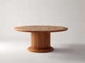Tavolo da giardino - Teak - 150x150x75 cm - Marrone naturale - Stile contemporaneo