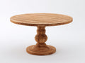 Tavolo da giardino - Teak - 130x130x76 cm - Marrone naturale - Stile classico rustico